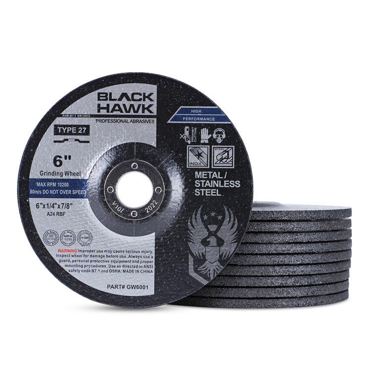 40 Pack – 6″ x 1/4″ x 7/8″ Metal Grinding Wheels T27 Discs for Angle Grinders