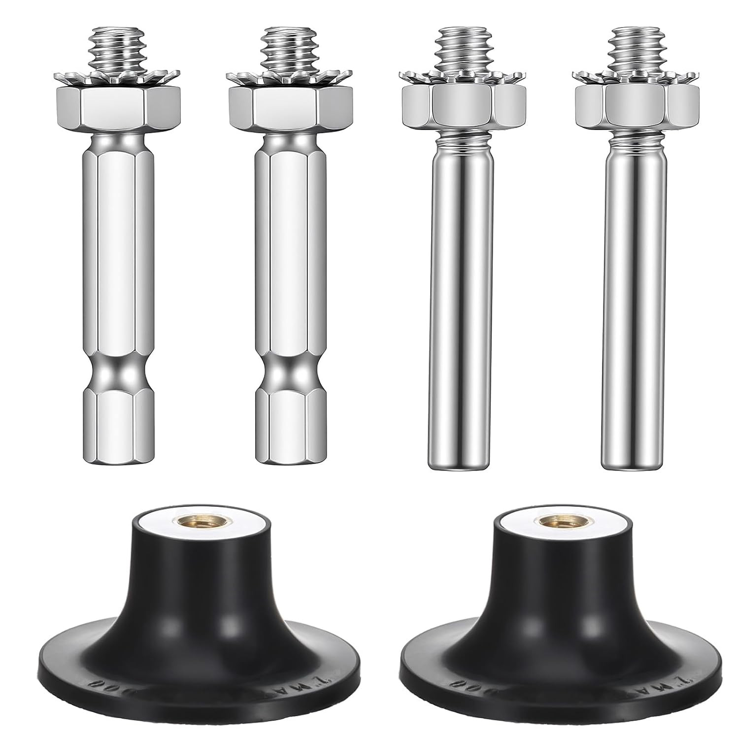 2 Pack 2in Quick Change Sanding Disc Holder Set 1/4 Shank for Drill Grinder