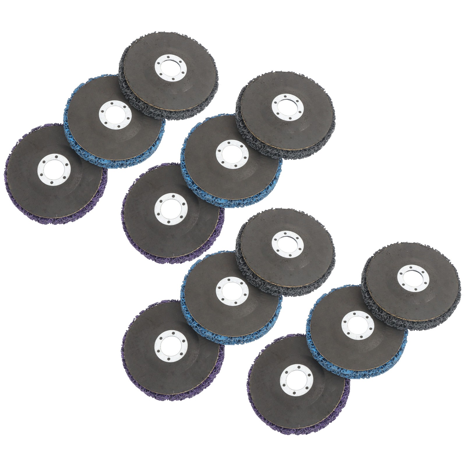 12 Pack: 4-1/2 x 7/8 Inch Diamond Grinding Discs Set 3 Colors for Angle Grinder