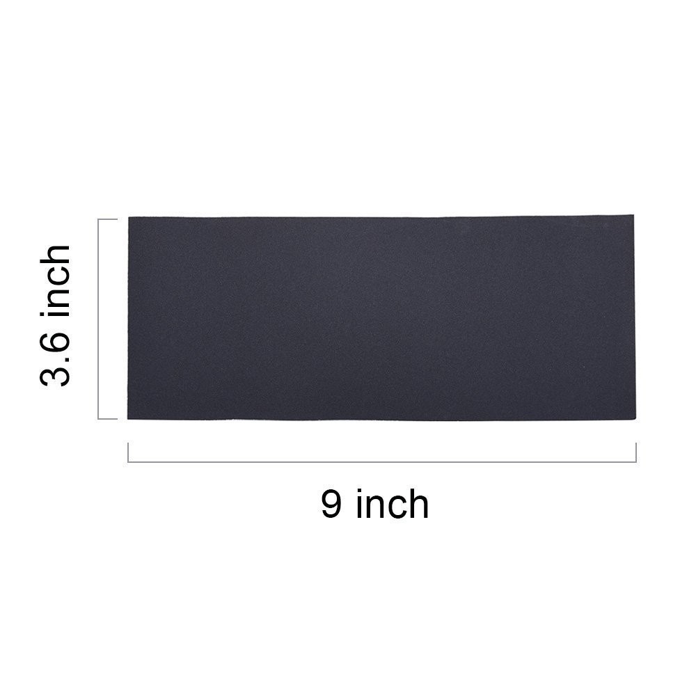 LANHU Abrasive Dry Wet Waterproof Sandpaper Sheets 9 x 3.6 Inch, Grey shades