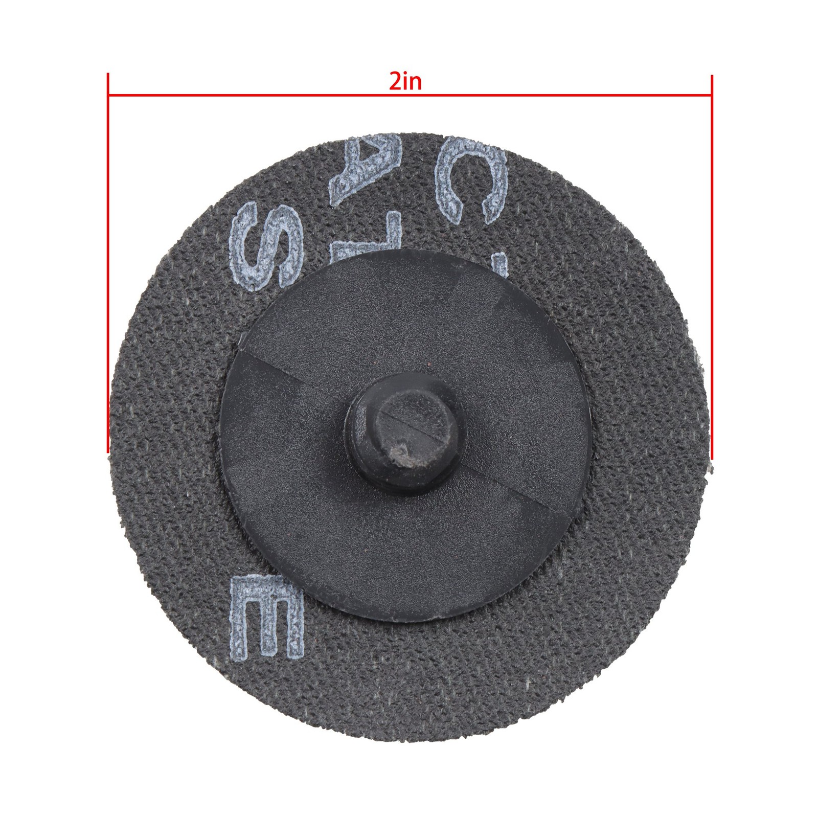 150 Pieces 2 Inch 60 Grit Medium Red Torque Sanding Discs for Die Grinder