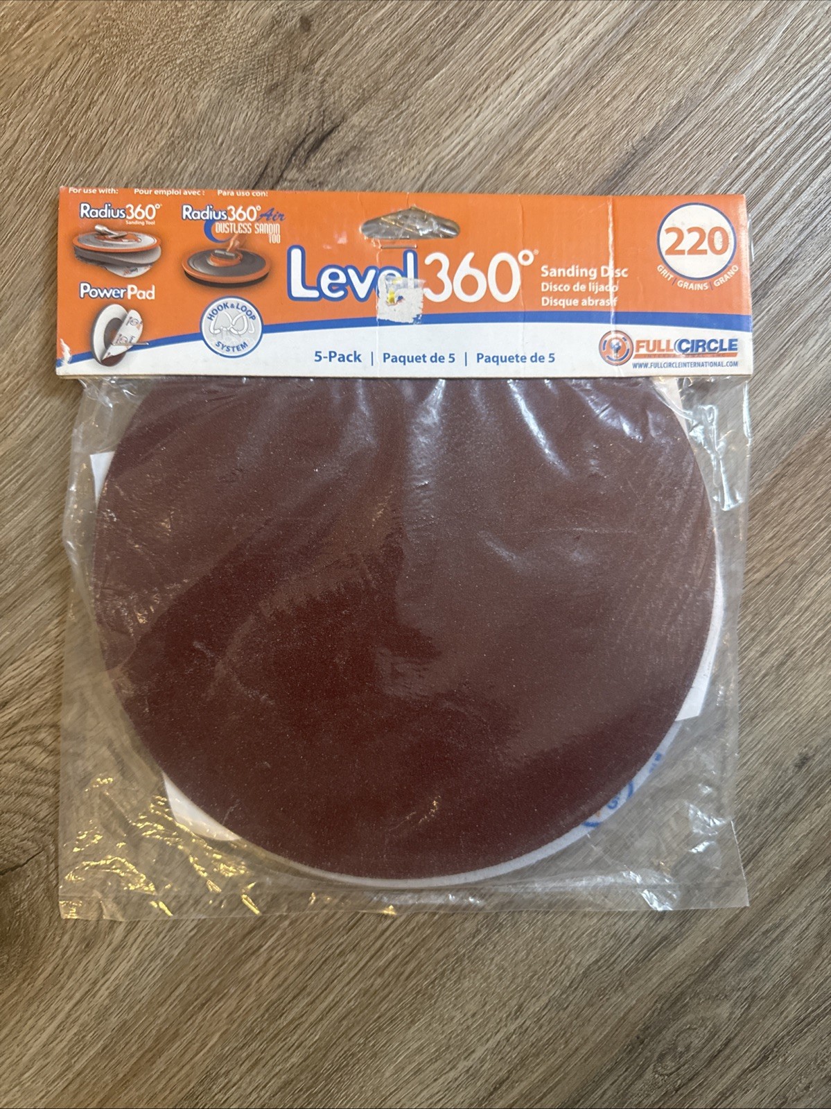 Radius 360 Drywall Sanding Discs, 9″ 220-Grit (5 Pack) Fits PC 7800