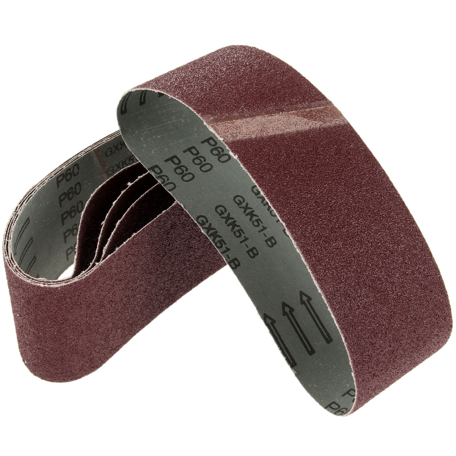 10 Pack 3×21 In Aluminum Oxide Sanding Belts 100 Grit 75x533mm For Belt Sander