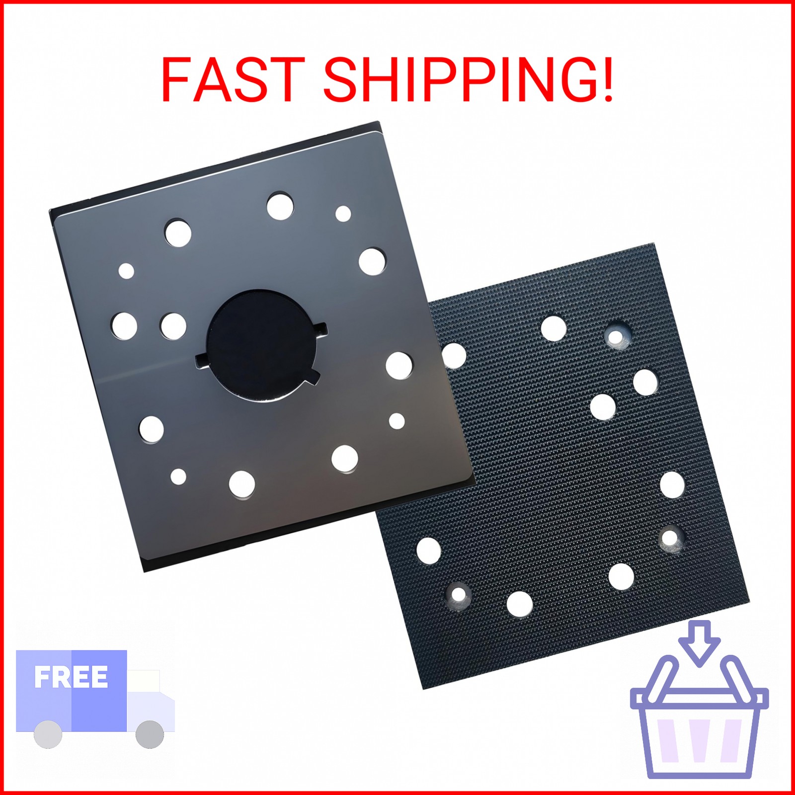 2 Pack Upgrade Hook and Loop Replacement Sander Pad for DeWalt DW411 D26441 DW41