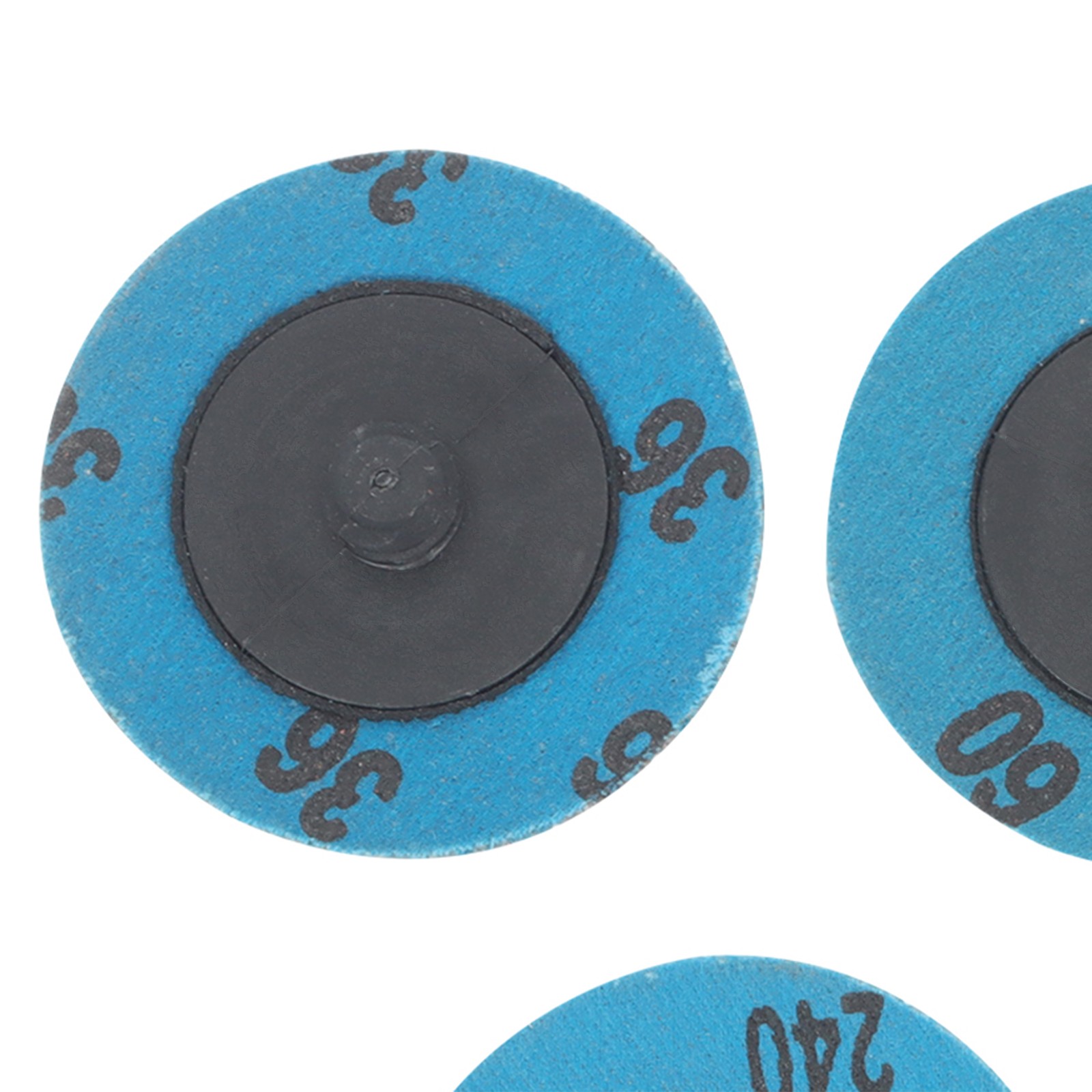 2 Inch Quick Change Sanding Discs Set of 50, 36/60/80/120/240 Grit