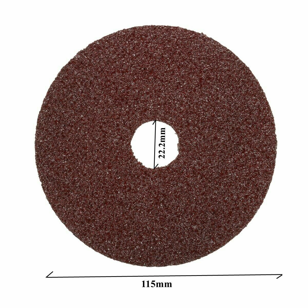 50Pcs Fiber Sander Disc Sanding Paper 40-120Grit Abrasive Polishing Grinding Pad