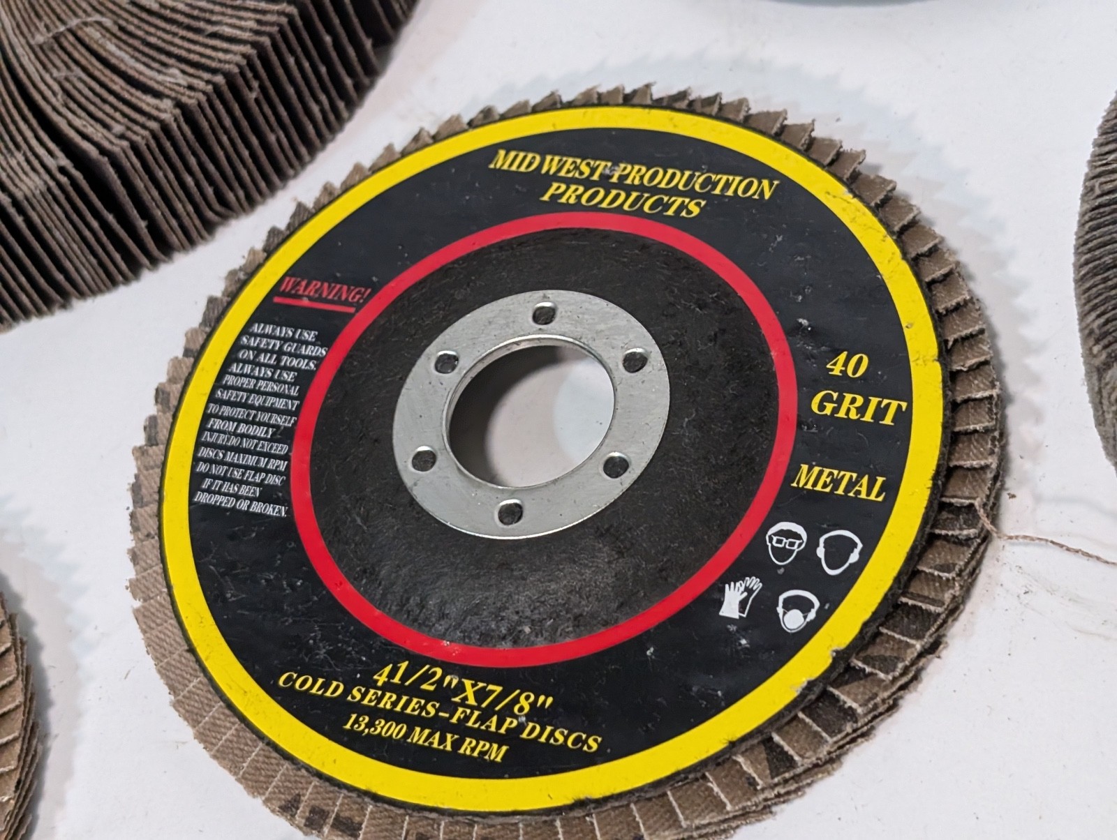 Lot of 70 Assorted Grinding and Sanding Wheels/Belts, Some Used, Most Unused
