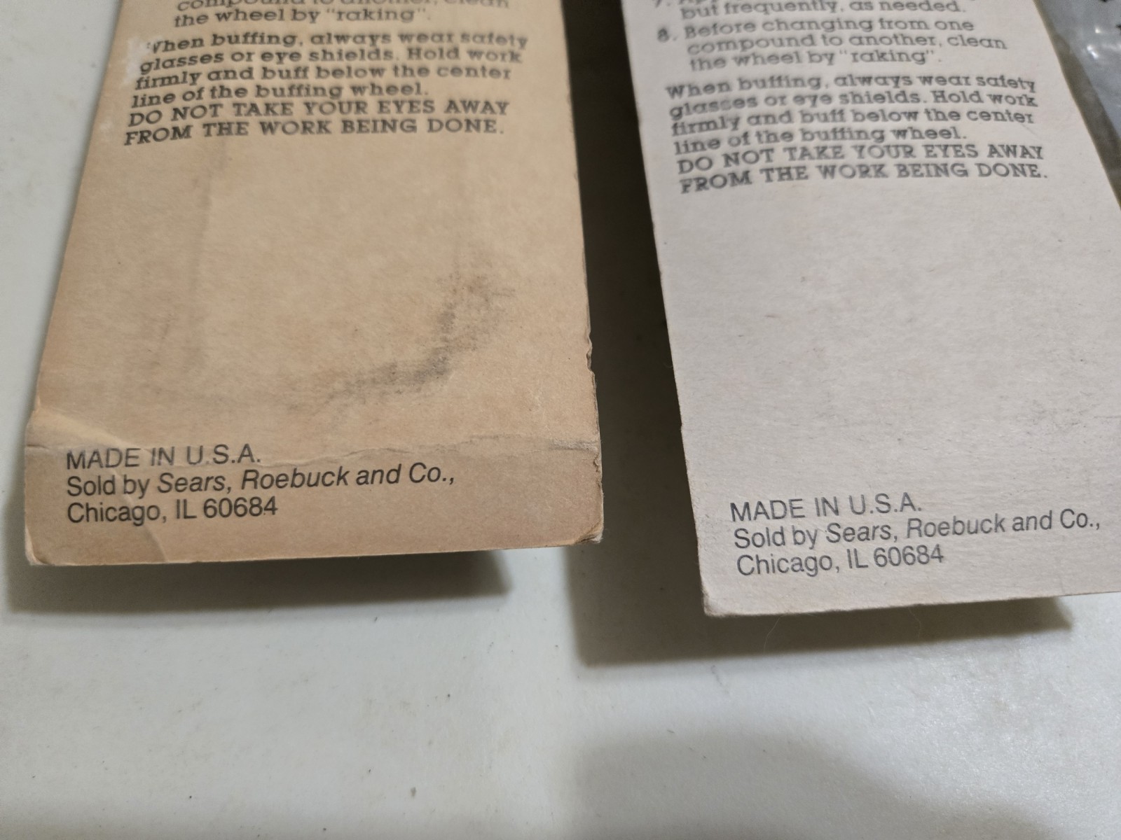 Sears Craftsman USA Nos Buffing Wheel & Compound