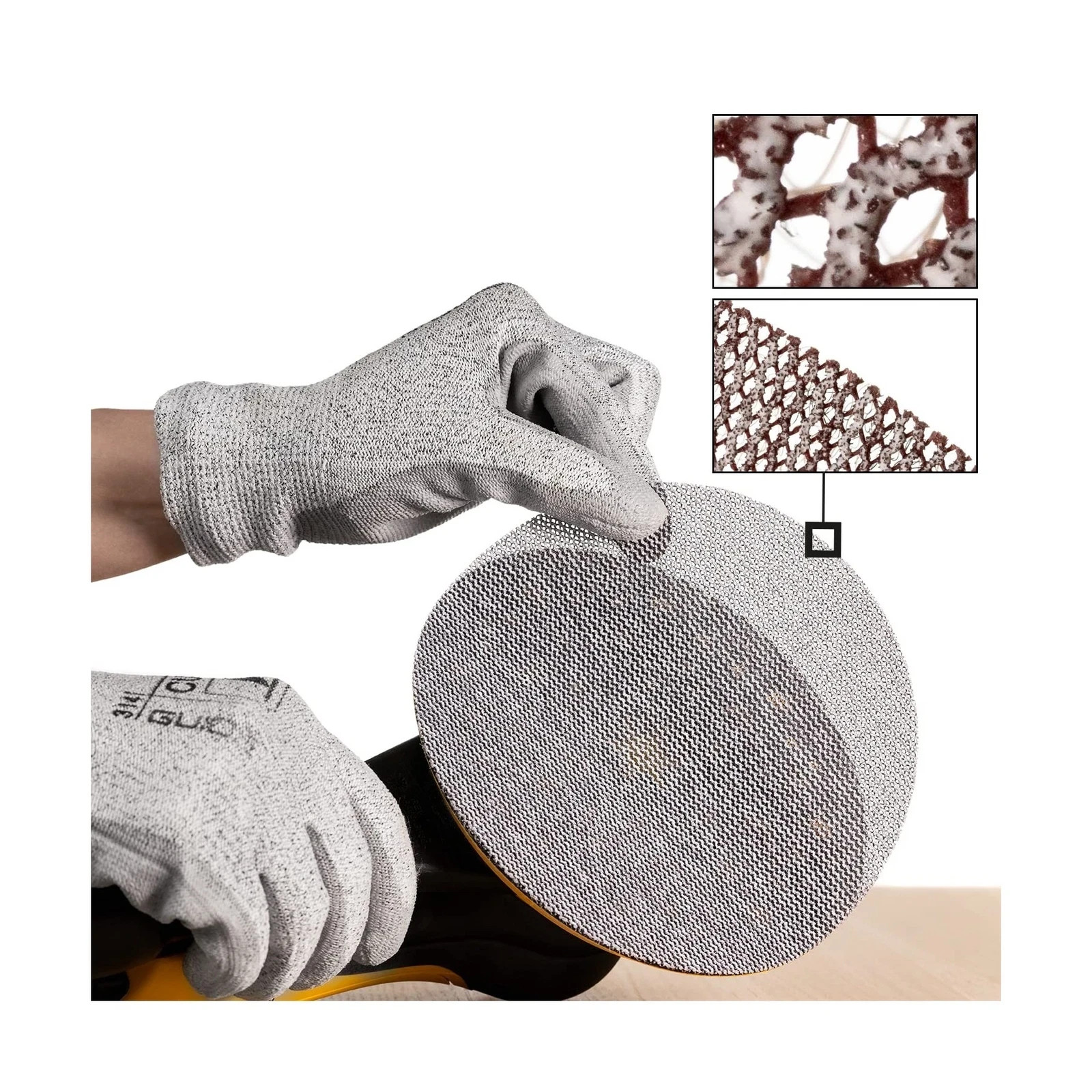 Mirka 9A-241-320 6-Inch 320 Grit Mesh Abrasive Dust Free Sanding Discs, Box o…