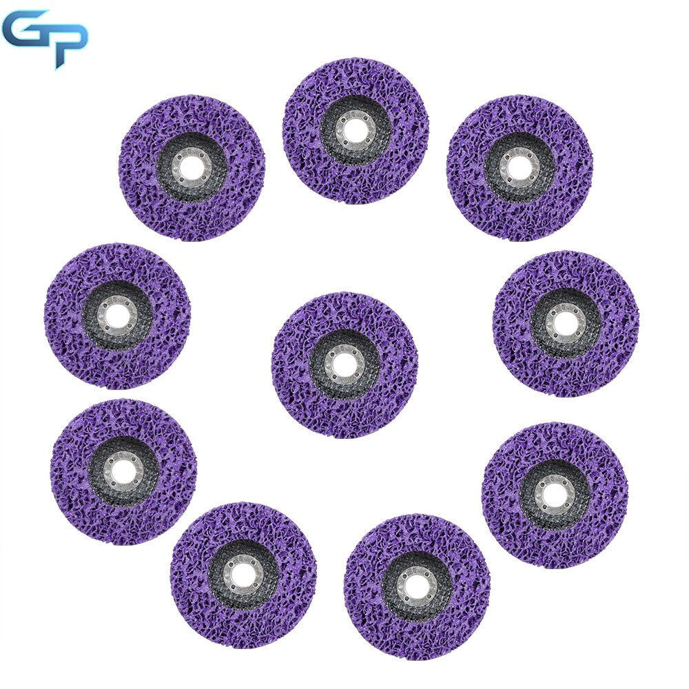 10 Pcs 4″ x 5/8″ Purple Strip Discs Stripping Wheel Paint Removal Disc New