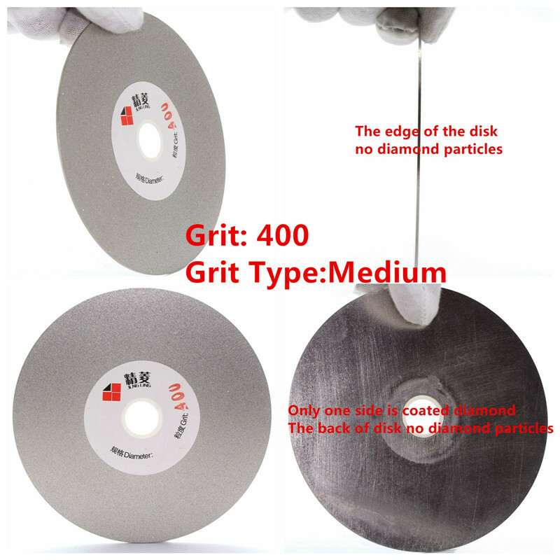 6” inch Diamond Lap Disk Grinding Disc 1/2 inch Arbor Hole For Gemstone Jewelry