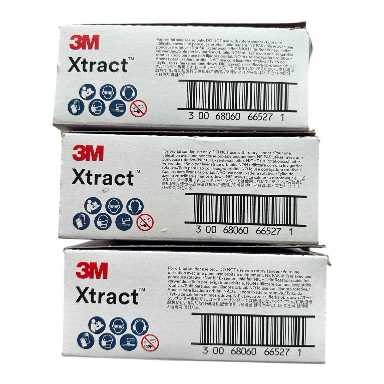 3 Pack 66527 3M Xtract Cubitron II 710W Net Sanding 50 Disc 6 inch 120+ Grit