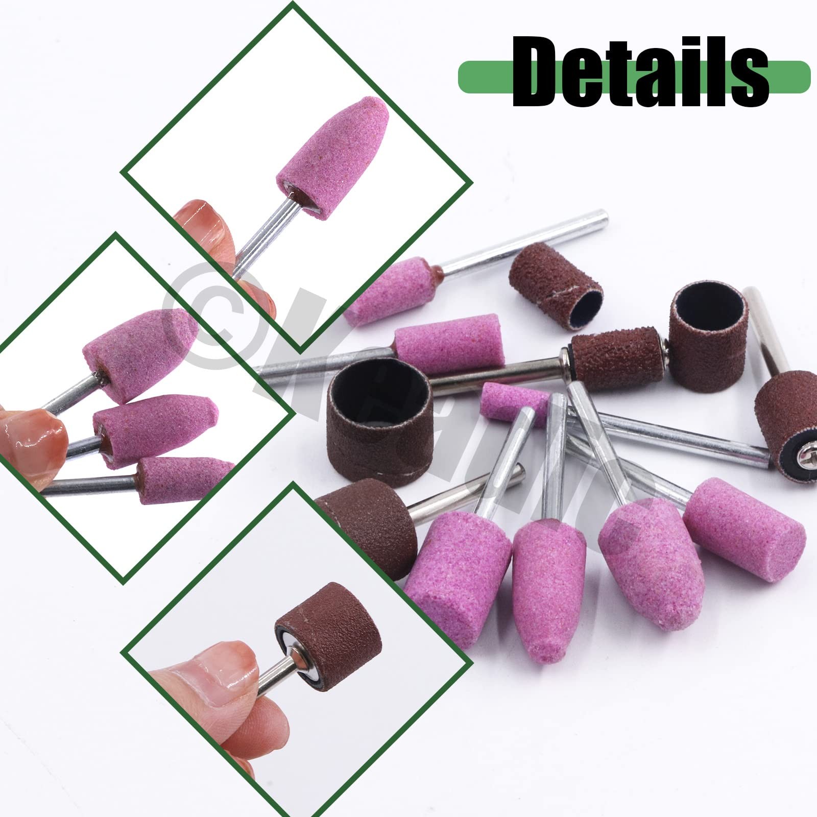 136Pcs Polishing Grinding Wheels Set Contains Aluminum Oxide Sanding Drums Sl…