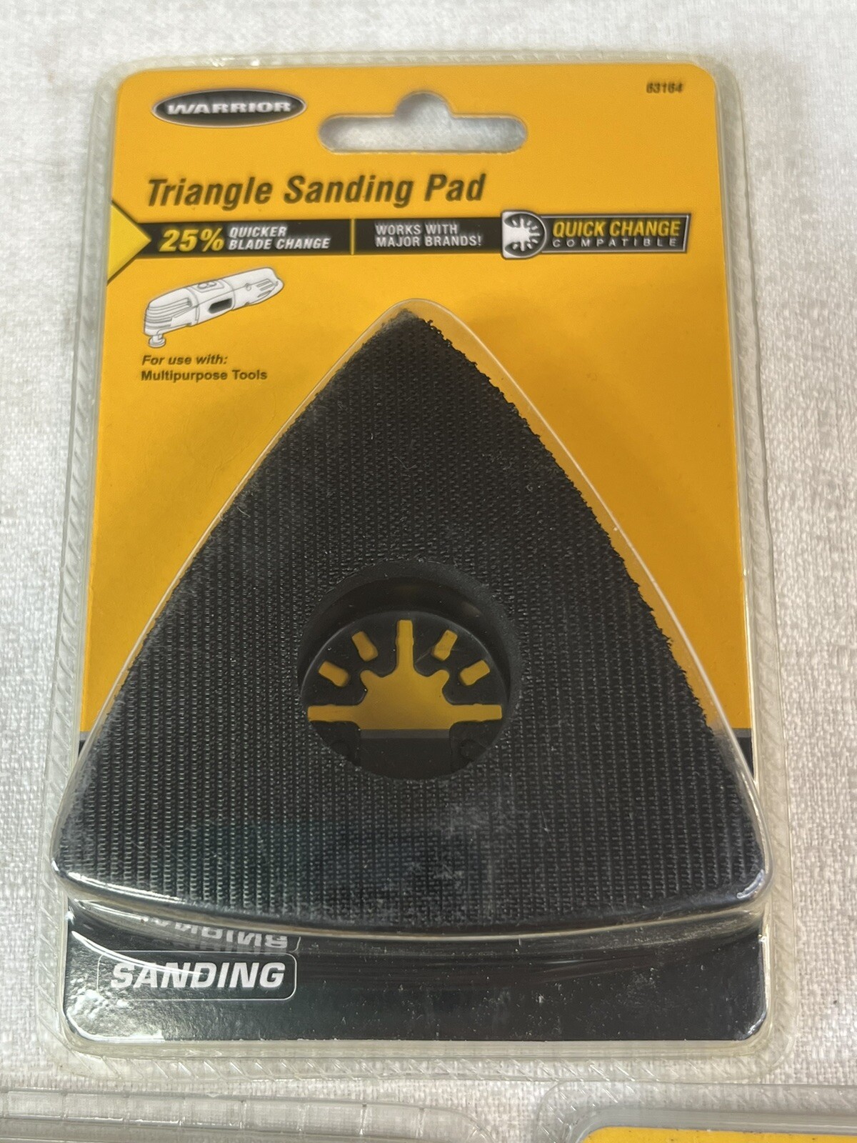 Lot Of 3 Triangle Sanding Pads For Wood, Painted Surfaces For Multipurpose Tool
