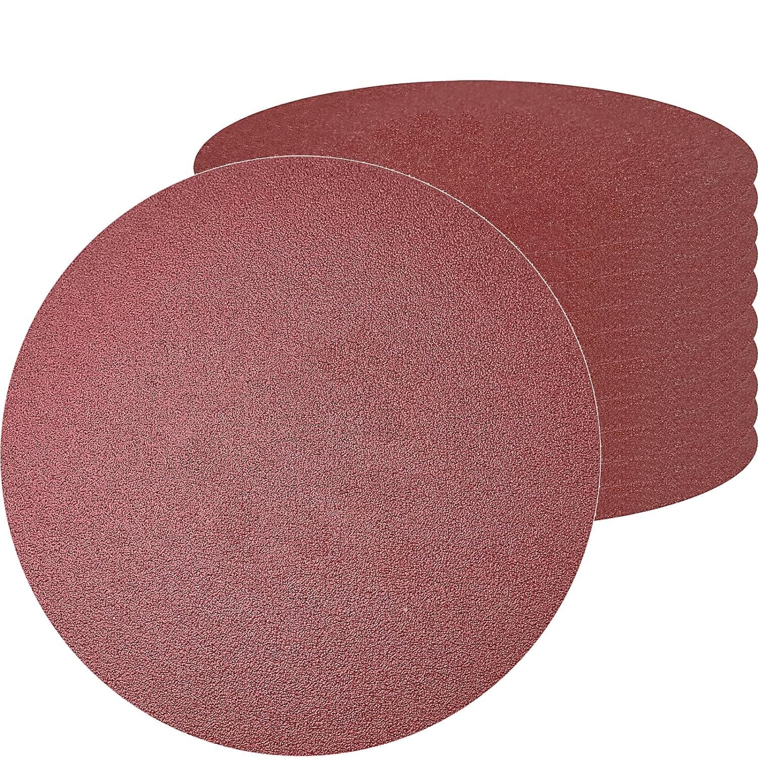 20 Pack 7 Inch 80 Grit Hook and Loop Sanding Discs Aluminum Oxide Sandpaper