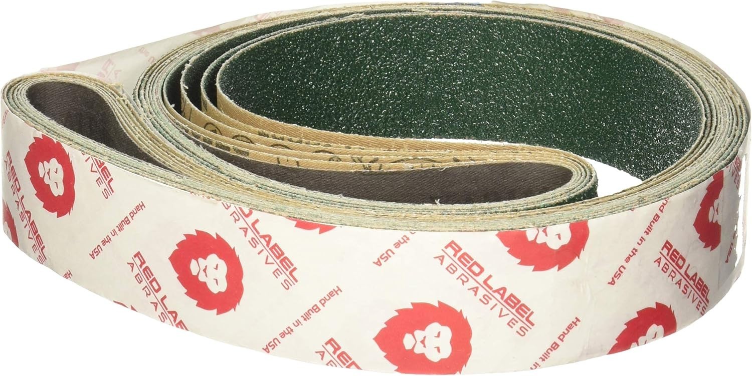 Knife Makers 6 Pack Sanding Belts – 72″ x 2″ – Durable Zirconia & Aluminum Oxide