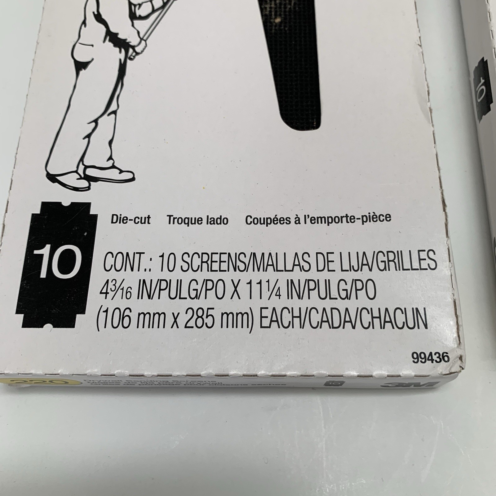 3M ProPak 4-3/16 In. x 11-1/4 In. Drywall Sanding Screens, 220 Grit- 2(10-Pack)