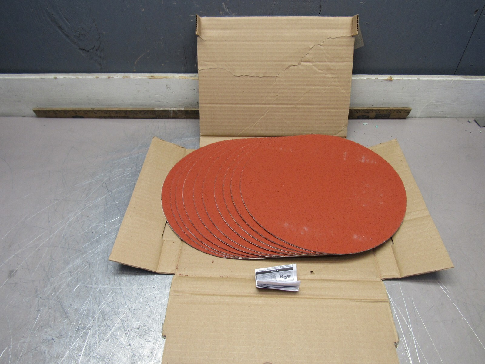PACK OF 10-QTY 3M PSA CLOTH DISC 777F 36-GRIT 12″ CERAMIC PN#88869 NEW IN BOX !!