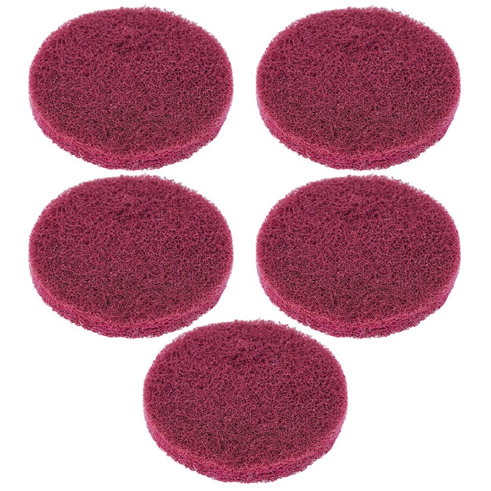 (5) 3″ Fine Cleaning Pads 400 Grit | Bright Scuff Wheels Polishing Buffing