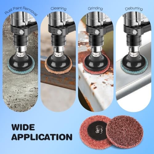 2 Inch Quick Change Sanding Discs Set:90PCS Surface Conditioning 92PCS