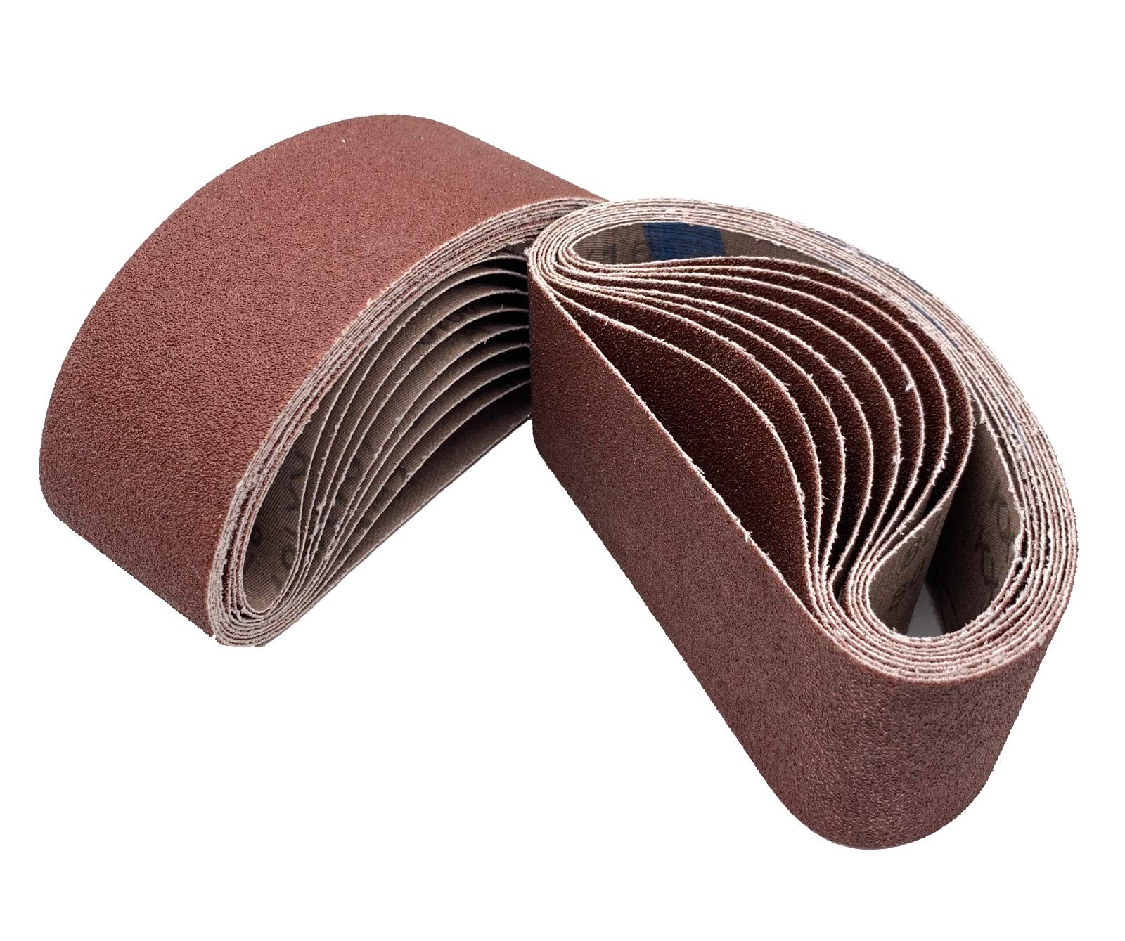 18 PCS 2-1/2 x 16 Inch Belt Sander Sanding Belts 80 Grit Aluminum Oxide Abras…