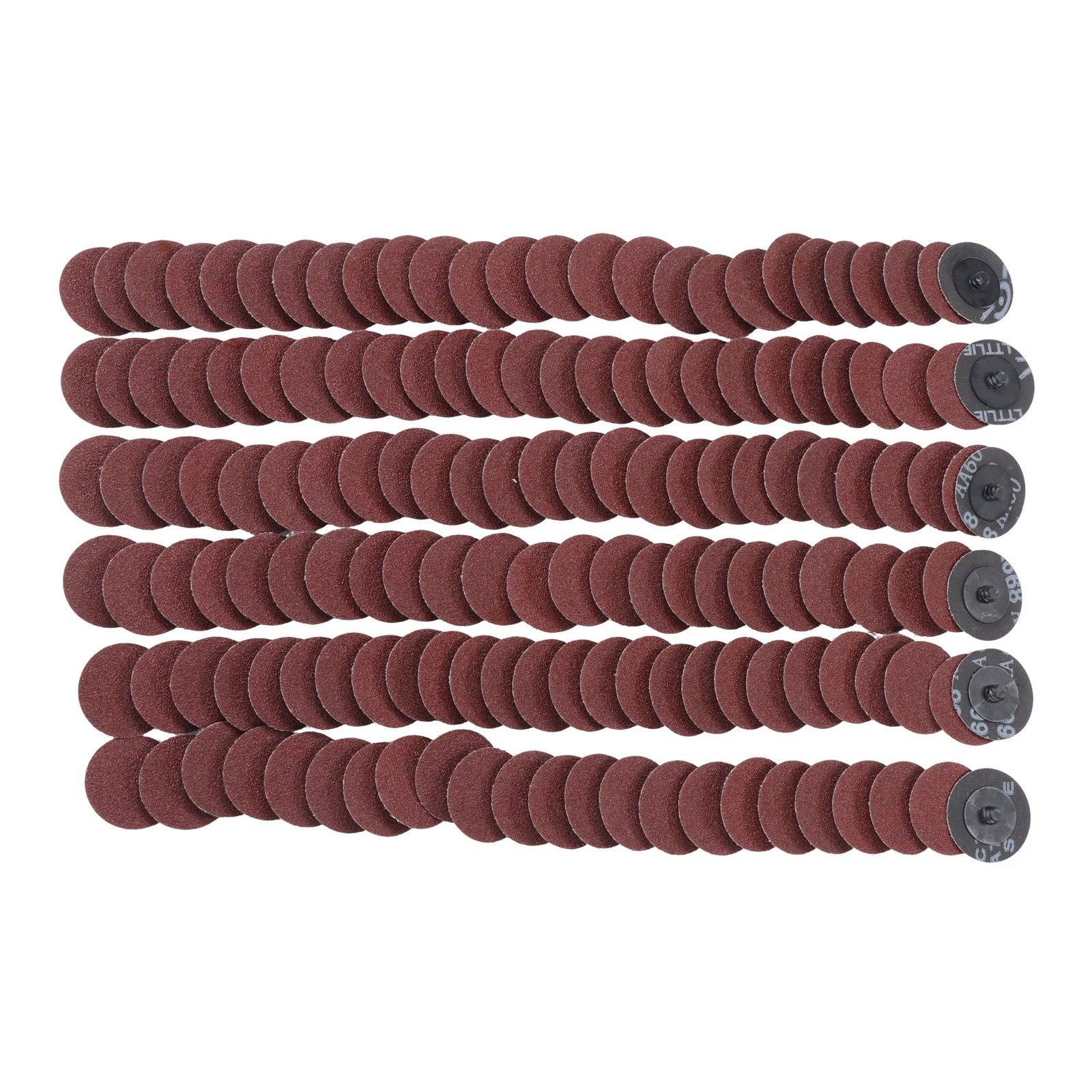 150 Pieces 2 Inch 60 Grit Medium Red Torque Sanding Discs for Die Grinder
