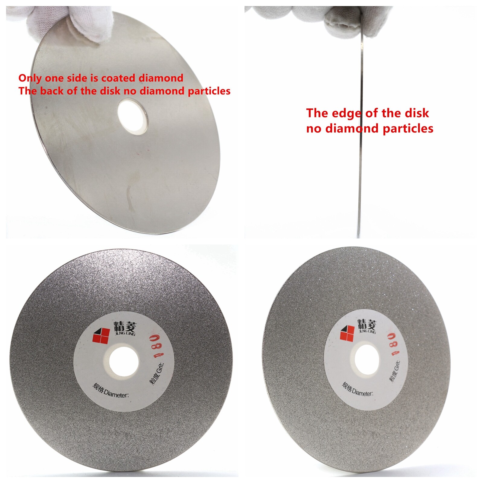 4″ inch Diamond Grinding Disc Abrasive Wheel 180 Grit Flat Lap Disk for Grinding