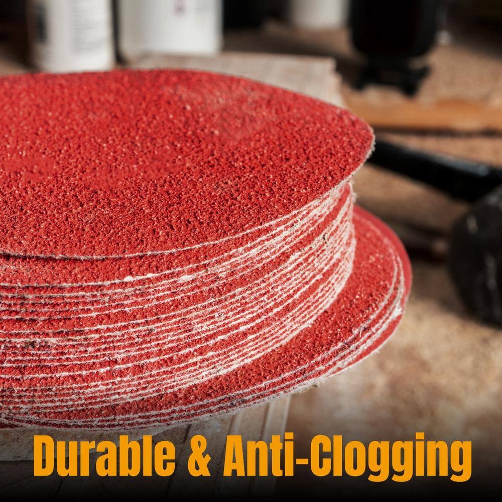 12 In. 80 Grit PSA Aluminum Oxide Sanding Disc/Self Stick (3-Pack)