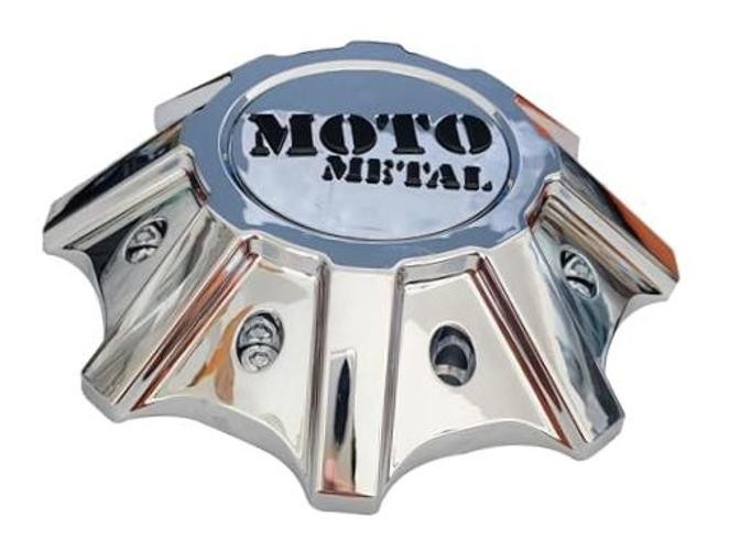 Chrome Moto Custom Wheel Center CapT142L215-H48 Moto Metal Hub Cap MO986/988