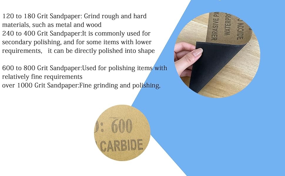 42Pcs Sandpaper Assortment,120/220/400/600/800/1000/2000 Grit, 9 x 3.6 Inch, Wet