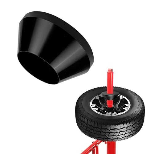 Manual Tire Changer Centering Cone, Aluminum Tapered Automotive Tire Black