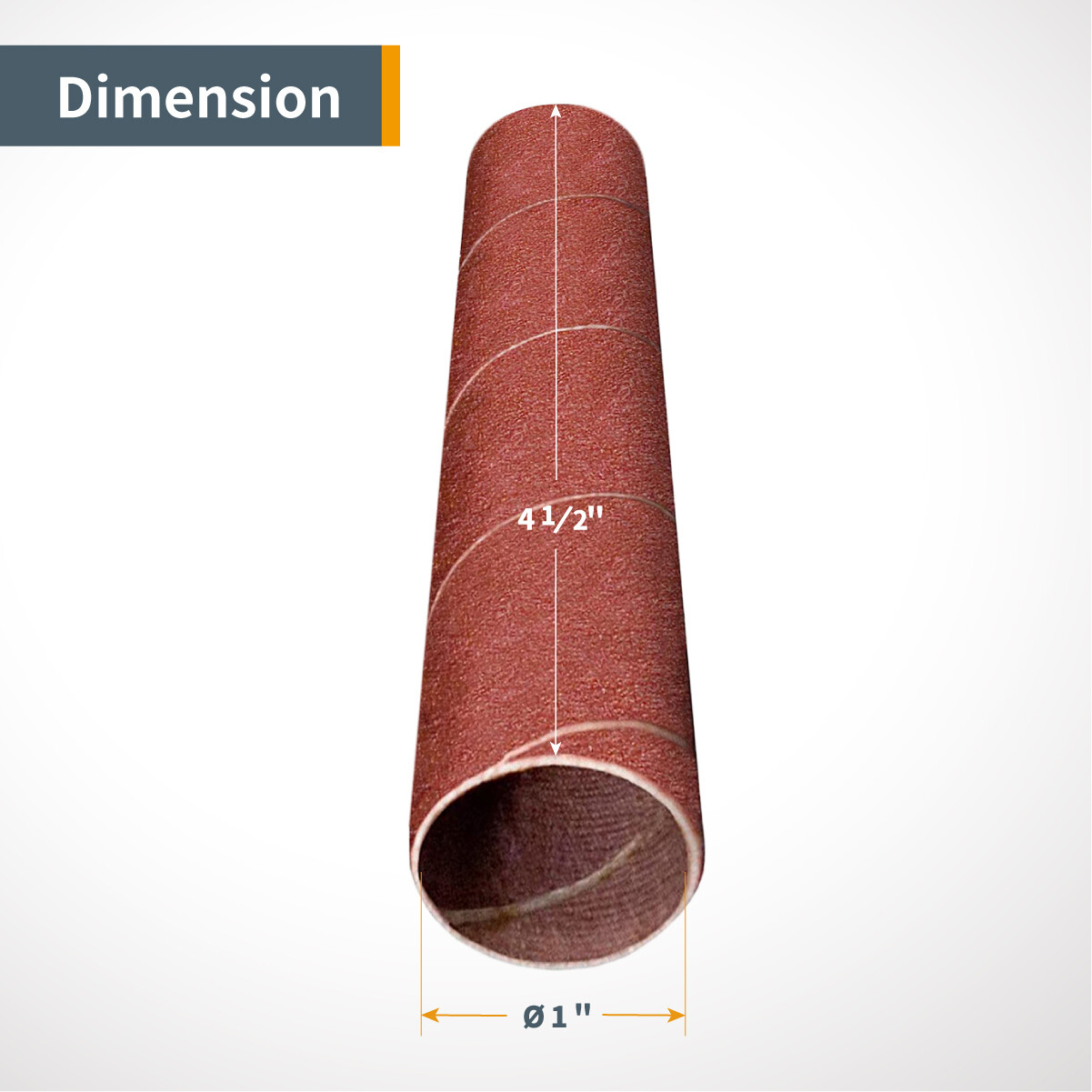 POWERTEC 4.5″ Long 120 Grit Sanding Sleeves 1″ Dia. – 3pcs (11212)
