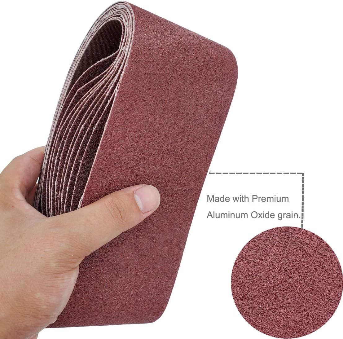 15 PCS 2.5 Inch X 16 Inch Sanding Belts – 5 Each of 40 80 120 Grit