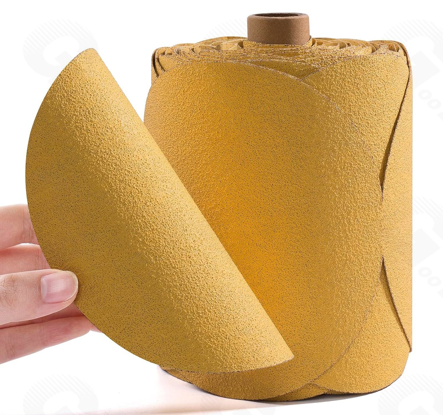 6 in Sanding disc Sandpaper 50 Roll Adhesive PSA Sticky Back 40 Grit Sand Paper