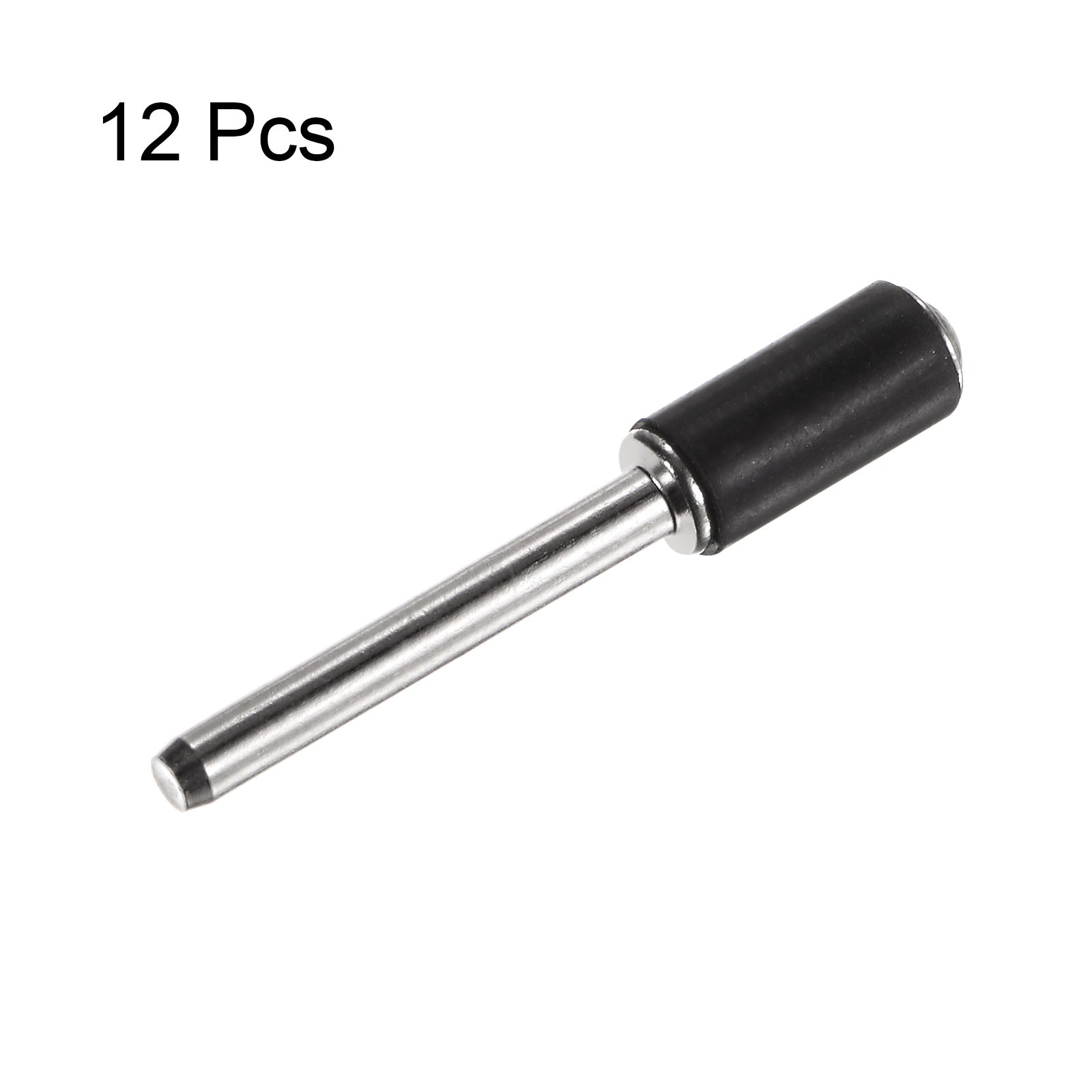 12pcs 1/4 Inch Sanding Drum Rubber Mandrels 1/8 inch Shank Sanding Sleeve Holder