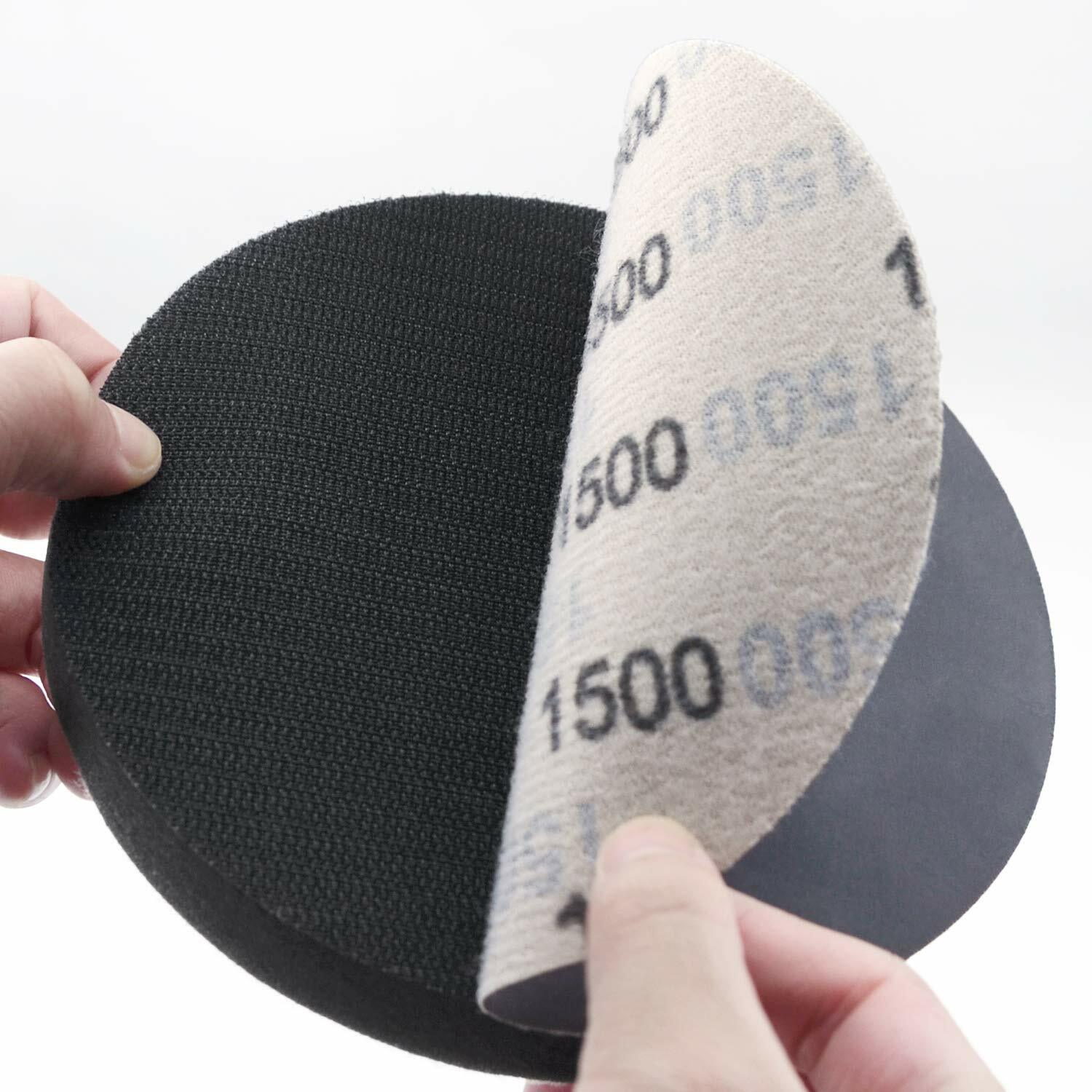 5PACK 6 in Soft Foam Interface Sanding Disc Sander Buffer Hook Loop Backing Pad