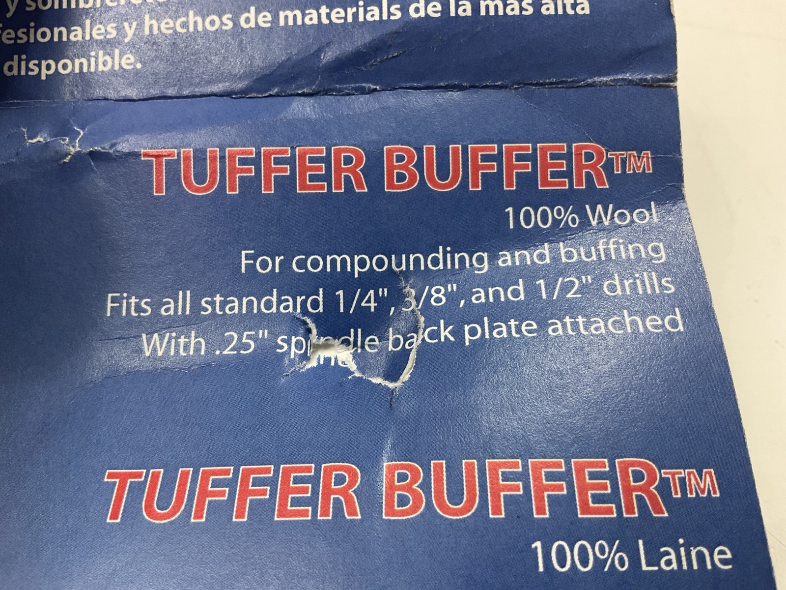 (2) Carquest 21170 100% Wool Tuffer Buffer Wheel, 5.5″ Diameter For Drills