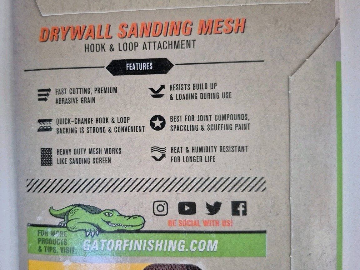 Gator Very fine 220 -Grit Sheet Sandpaper New Free Ship