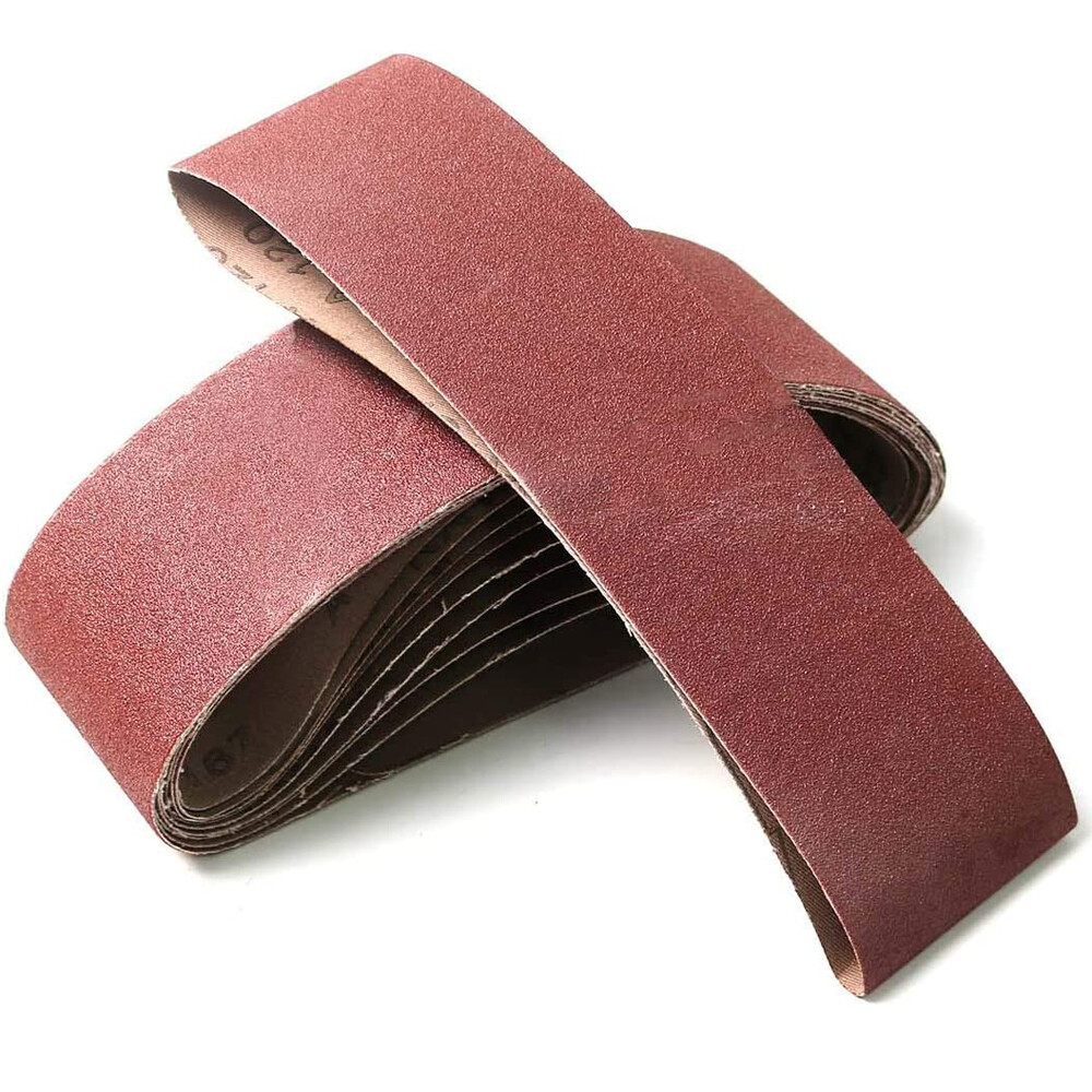 20PCS Sanding Belt 40 60 80 120 150 240 400 Grit Belts Sander Sandpaper 3×21 In