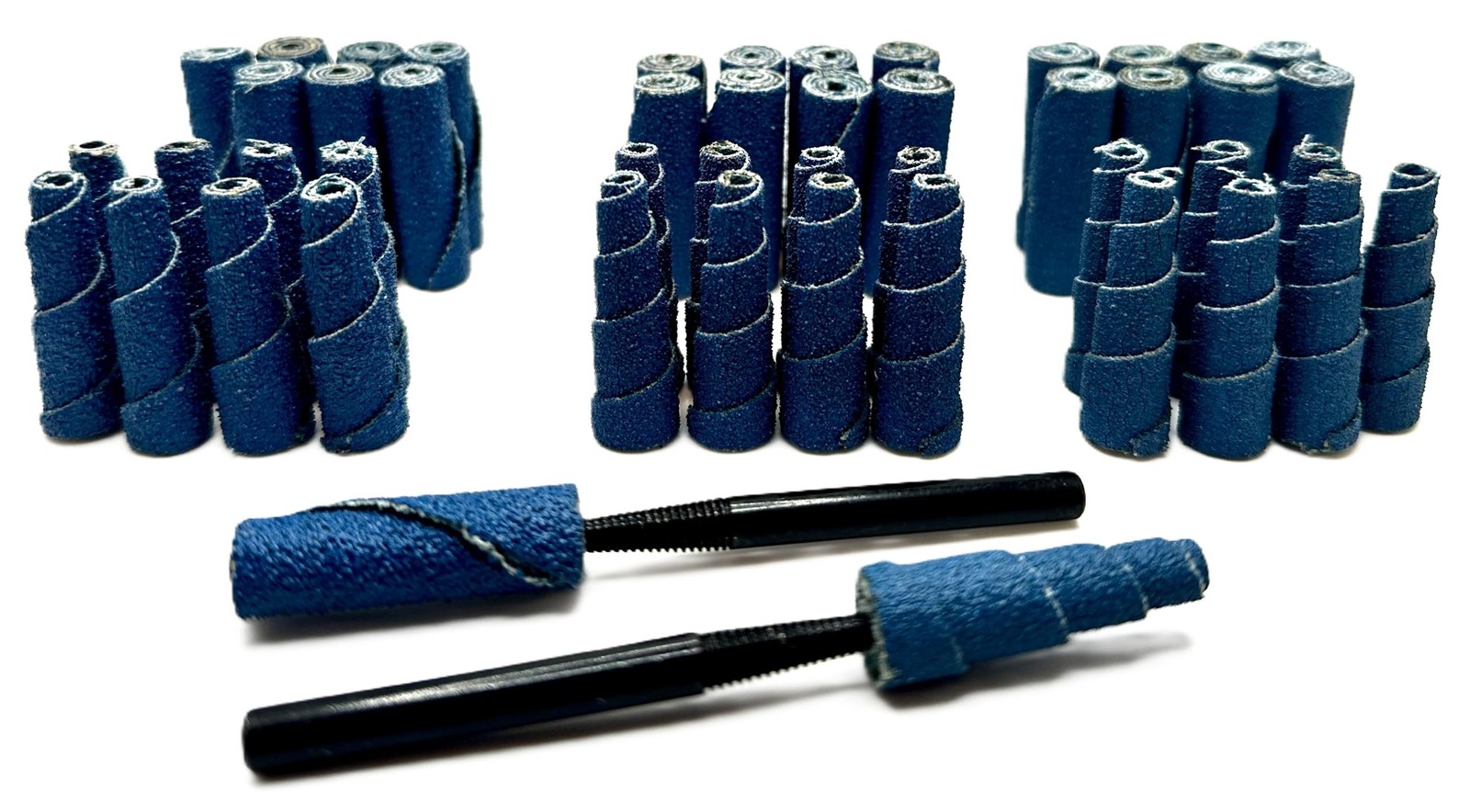 Pro-Graad 50 Piece Zirconia Abrasive Sanding Cartridge Spiral Roll Sander Kit,