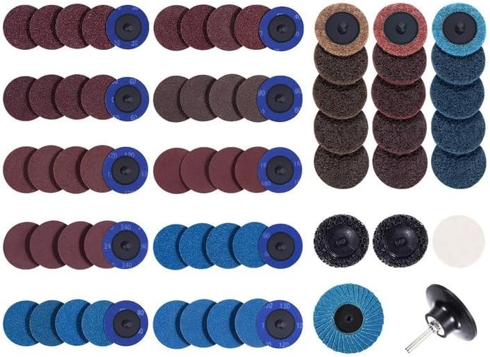 S SATC 25PCS Sanding Discs 2 Inch Quick Change Disc Surface Conditioning Discs