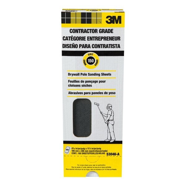 3M Drywall Sanding Sheets 53046-A, 4 3/16 in x 11 1/4 in M-127