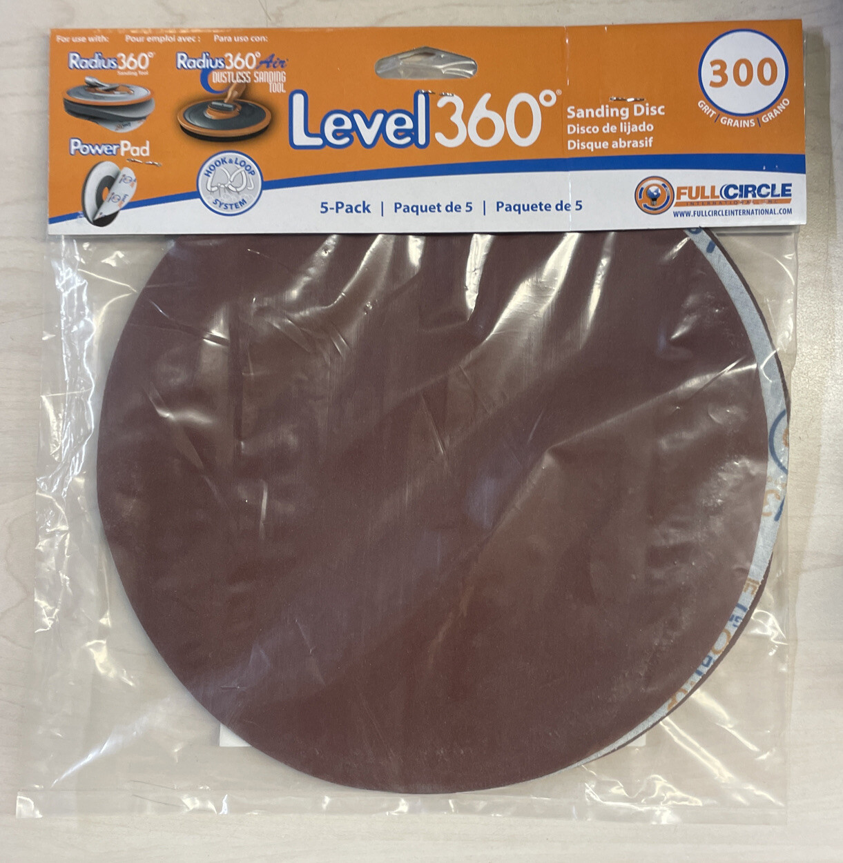Radius 360 Drywall Sanding Discs, 9″ 300-Grit (5 Pack) Fits PC 7800 *NEW*