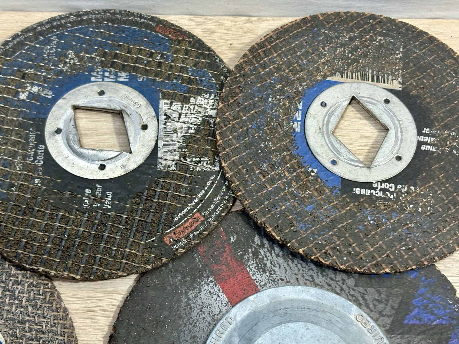 Lot of Sanding and grinding disks. Includes new and used. See Description