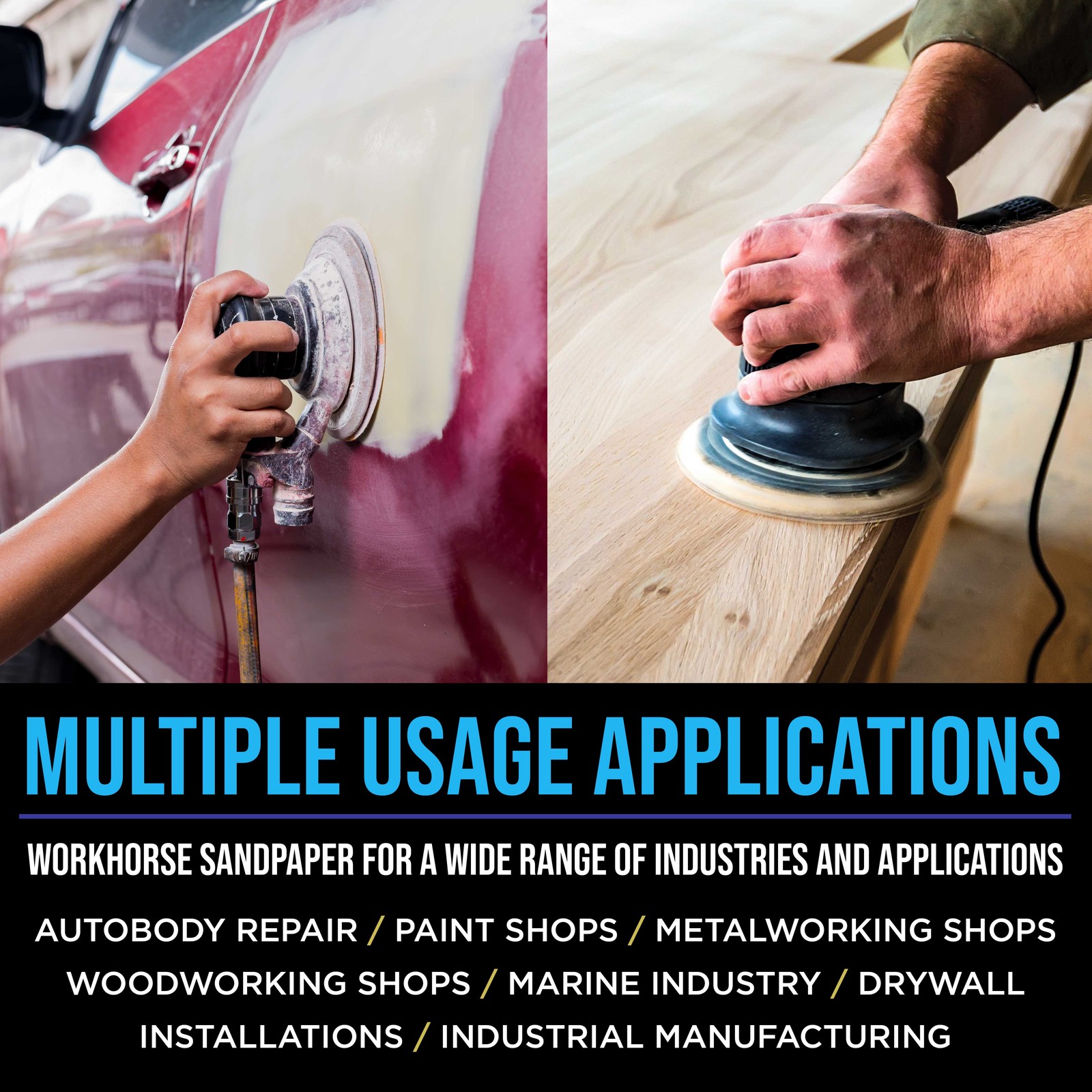 5″ Diamond Shape 8-Hole Sanding Discs 70 Disc Variety Pack Hook & Loop Sandpaper