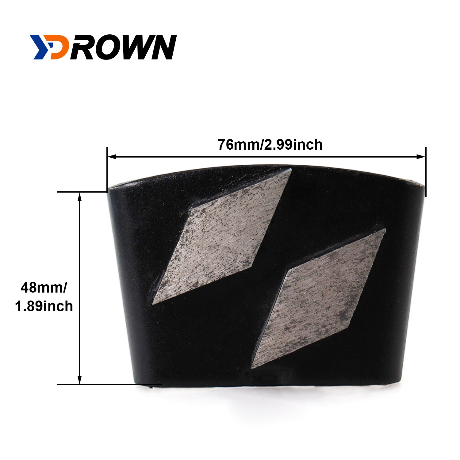 Trapezoid Metal Bonded Segments Diamond Grinding Pads for Concrete Floor Machine