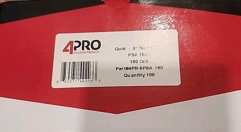 PSA 180 Grit Sandpaper – 6 IN Round Sanding Discs with Adhesive Back, 100Pc