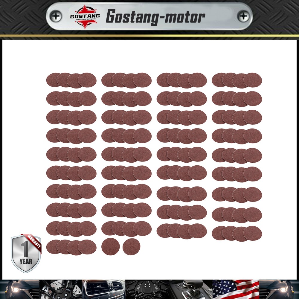 2 Inch 80 Grit Medium Red Torque Sanding Discs for Die Grinder 150 Pieces