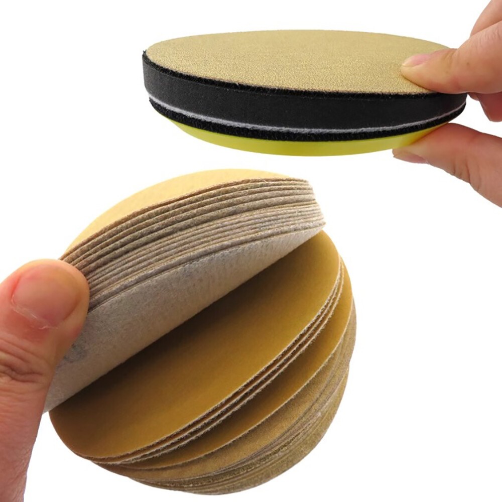 75/125/225mm Self Adhesive Sanding Disc 80-1000 Grit Hook & Loop Sandpaper Pads