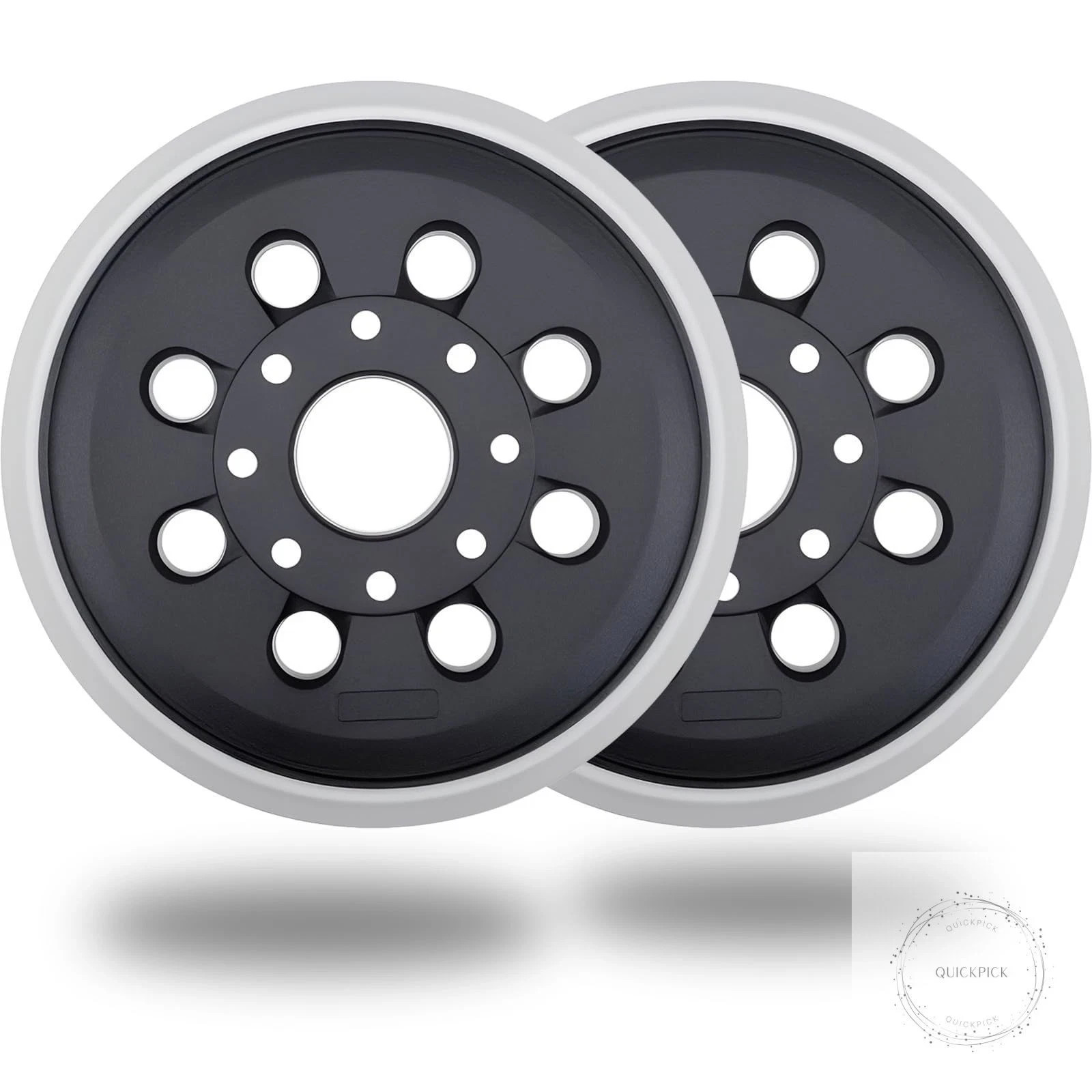 2 Pack 5 Inch 8 Hole Hook & Loop Replacement Sander Pad for 5″ Bosch ROS20VS,